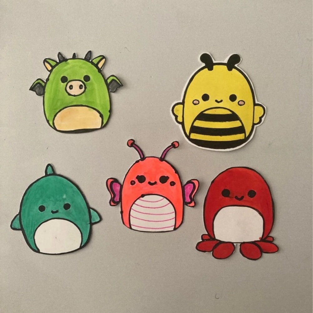squishmallow animal sticker pack